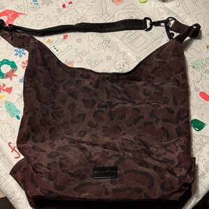 Sonia Rykiel Dark Brown Leopard Shoulder Bag